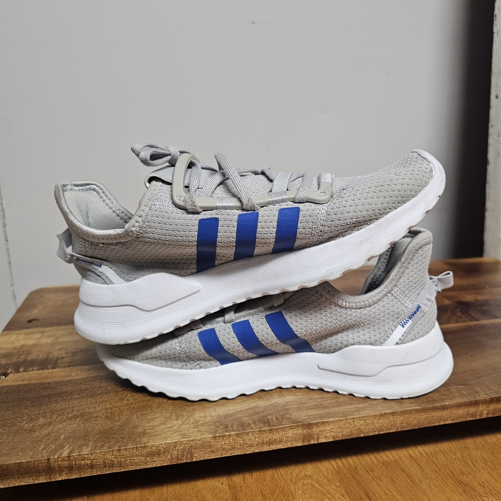 Adidas Kids Originals U Path Run Gray Blue Sneakers Basketball Big Boys Size 3 - Picture 8 of 8